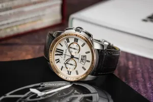 Cartier Calibre De Cartier 42mm Black Leather W7100043/3578 2014