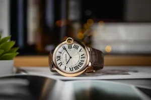 Cartier Ballon Bleu De Cartier 44mm Brown Leather W6920054 Circa 2012