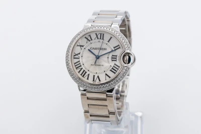 Cartier Ballon Bleu 36mm 18ct White Gold W69011Z4/3005 Circa 2010