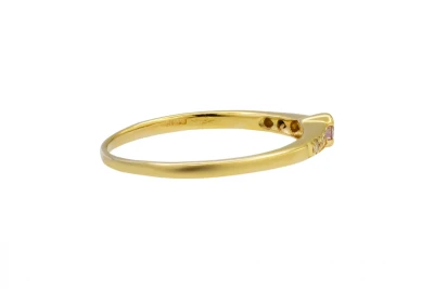 18ct Yellow Gold Pink Diamond Ring 0.8ct