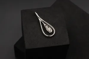 18ct White Gold Diamond Swinging Pendant 0.75ct 3.2g