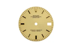 Rolex DateJust 36mm Champagne Baton Dial