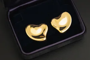 Tiffany & Co. Large Puffed Heart-Shaped Earrings by Elsa Peretti