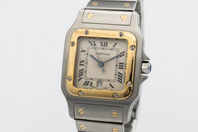 Cartier Santos Galbee 29mm Steel & 18ct Yellow Gold 187901 Circa 19990s