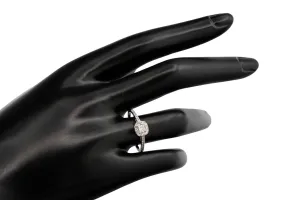 18ct White Gold Princess Cut Diamond Engagement Ring 0.52ct