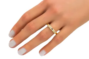 18ct Yellow Gold Baguette Diamond Wedding Band 0.26ct