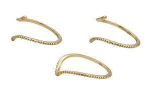 9ct Yellow Gold Puzzle Ring 3 Piece 3.9g