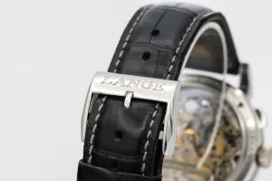 A.Lange & Söhne Datograph 39mm Platinum Black Leather 403.035 2008