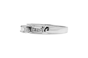 9ct White Gold Diamond Engagement Ring 0.25ct