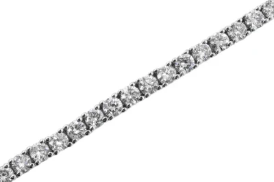 14ct  White Gold Diamond Tennis Bracelet 3.30cts