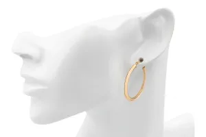 9ct Yellow Gold Hoop Earrings 1.9g