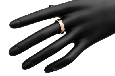 9ct Rose And White Gold Wedding Band 3.5g