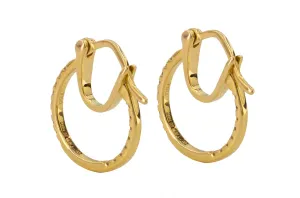 18ct Yellow Gold Diamond Earrings