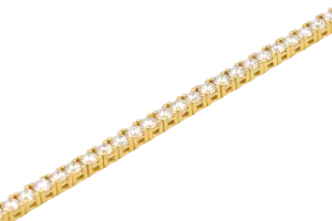 18ct Yellow Gold Diamond Bracelet 9.3g