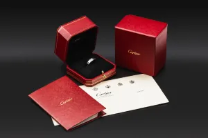 Cartier 18ct White Gold Love Band Ring 58 6.7g