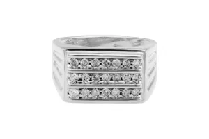 9ct White Gold Diamond Ring 0.75ct 5.5g