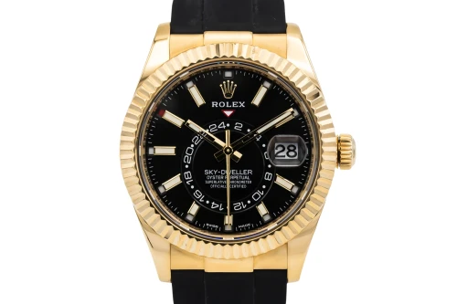 Rolex Sky-Dweller 42mm Black Oysterflex 326238 2021