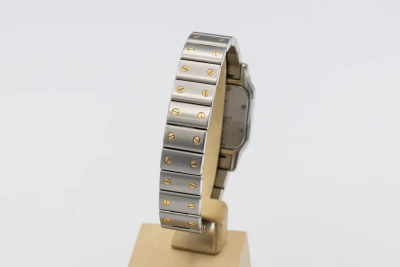 Cartier Santos Galbée 24mm Steel & 18ct Yellow Gold W20012C4 Circa 2000s