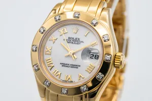 Rolex Lady-DateJust Pearlmaster 29mm 18ct Yellow Gold 69318 1997