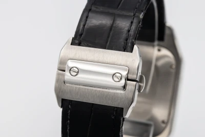Cartier Santos 100XL 41mm Chronograph Black Leather W20090X8 2011