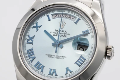 Rolex Day-Date II 41mm Platinum Presidential 218206 2014