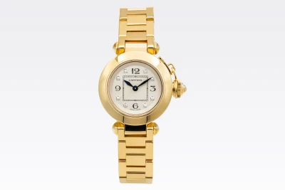 Cartier Pasha Miss Pasha 27mm 18ct Yellow Gold WJ124015 3132 Circa 2010