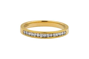 18ct Yellow Gold Diamond Wedding Band 3.5g