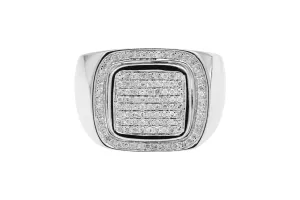 9ct White Gold Diamond Ring 0.57ct 10.9g