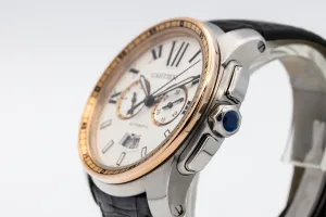 Cartier Calibre De Cartier 42mm Black Leather W7100043/3578 2014