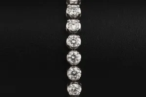 Above Earth 14ct White Gold Diamond Tennis Bracelet 4.98ct 9.7g