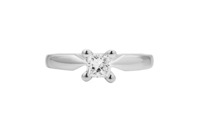 18ct White Gold Diamond Engagement Ring 0.40ct