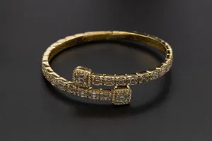 9ct Yellow Gold Diamond Bangle 8.75ct E VS1
