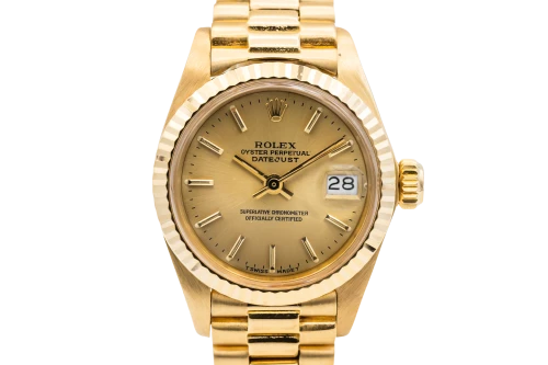 Rolex Lady DateJust 26mm 18ct Yellow Gold Presidential 6917 1979