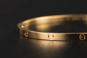 Cartier Classic LOVE Bracelet 18ct Yellow Gold Size 18 3.75mm – With Screwdriver