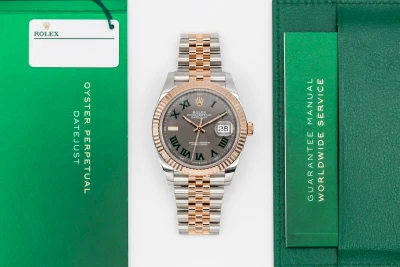 Rolex DateJust 41mm 'Wimbledon' Steel & 18ct Rose Gold Jubilee 126331 2021