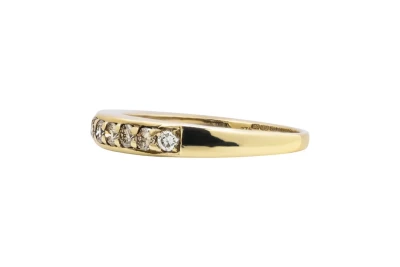 9ct Yellow Gold Diamond Wedding Band 0.25ct