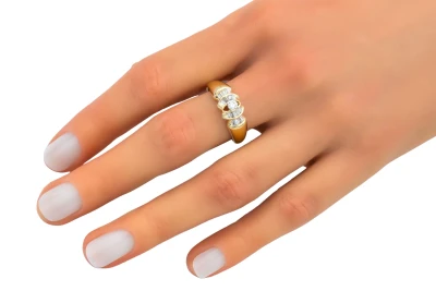 14ct Yellow Gold Diamond Dress Ring 0.18ct