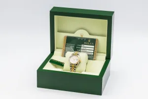 Rolex Lady DateJust 26mm Steel & 18ct Yellow Gold Jubilee 179173 2008