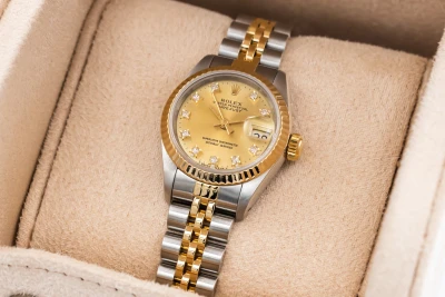 Rolex Lady DateJust 26mm Steel & 18ct Yellow Gold Jubilee 69173 1989