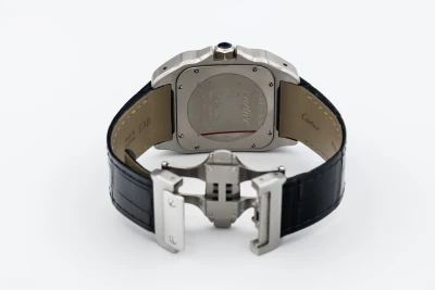 Cartier Santos 100 41mm Black Leather W20073X8 2012