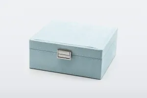 TDB Watch Storage Box - Sky Blue Velvet - 6 Watch Capacity