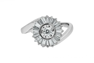 18ct White Gold Diamond Ring  0.35ct