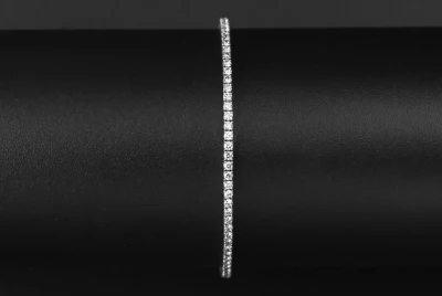 14ct White Gold Diamond Tennis Bracelet 1.88ct