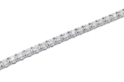 18ct White Gold  Diamond Tennis Bracelet 4.96ct