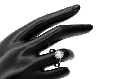 Platinum Diamond engagement ring 1.33ct Lab Diamond E Vs1 IGI Certified