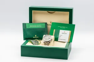 Rolex Day-Date 40mm 'Olive' 18ct White Gold Presidential 228239 2017