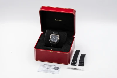 Cartier Santos De Cartier 39.8mm Black Leather WSSA0045 2025