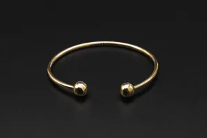 9ct Yellow Gold Torque Childrens Bangle 2g