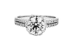 18ct White Gold Diamond Engagement Ring 2.44ct K SI1