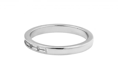 18ct White Gold Diamond Half Eternity Ring 0.75cts